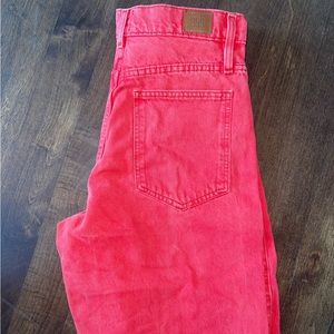 BRAND NEW - NEVER WORN - URBAN OUTFITTERS RED WIDE LEG JEANS